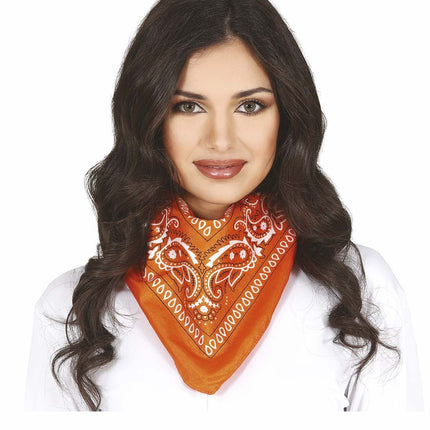 Orangefarbenes Halstuch Bandana