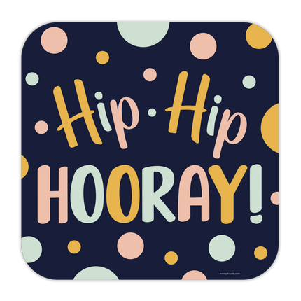 Happy Birthday Türschild Hip Hip Hooray 50cm