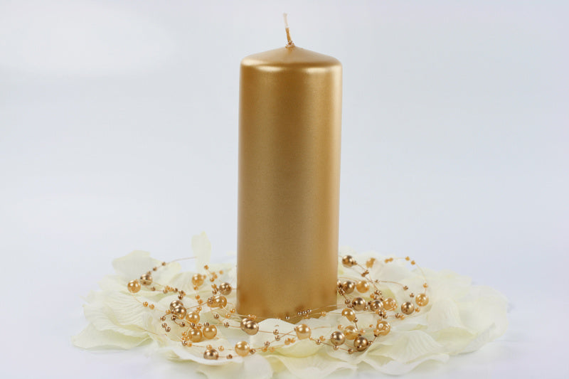 Blunt Kerze Gold Metallic 15cm