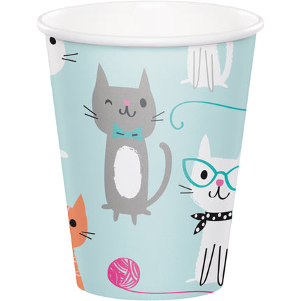 Party Cats Becher 256ml 8Stück