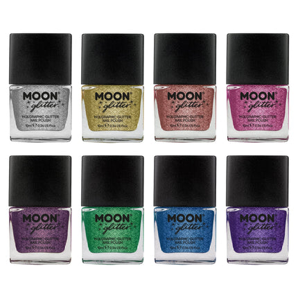 Moon Glitter Holographic Nagellack Silber 14ml