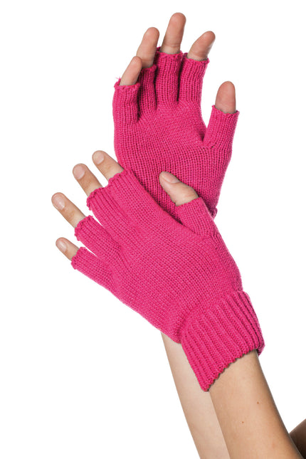 Neon Rosa Handschuhe Fingerlos