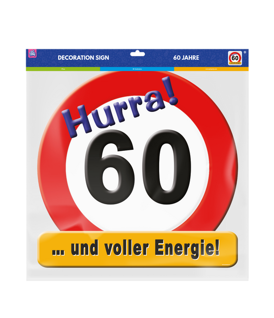 Türschild 60 Jahre 50cm