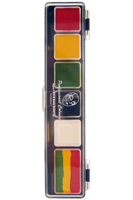 PXP 5 X 3 und 1 X 6gr Rasta Farben Palette mit Pinsel <tc>Größe</tc> 25 reguläre Farben und 1 Splitcake.
