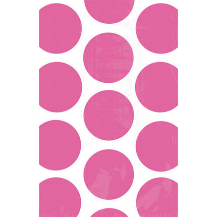 Weiße Sharing Bags Fuchsia Dots 10Stk