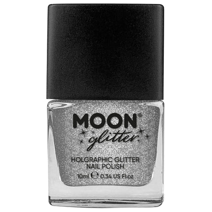 Moon Glitter Holographic Nagellack Silber 14ml