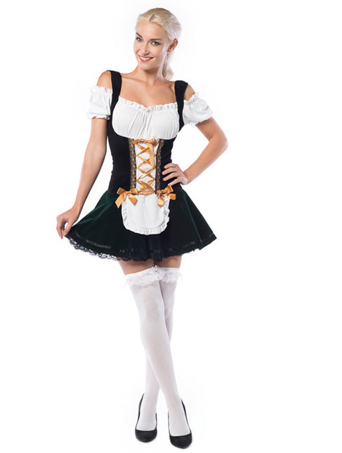 Dirndlkleid Oktoberfest Gold Schleifen