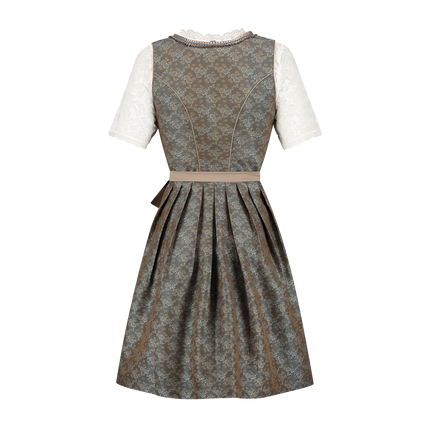 Grünes Dirndlkleid Oktoberfest Frauen Jaquard
