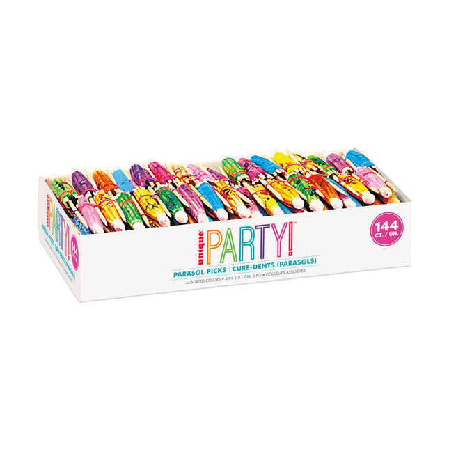 Cocktailstäbchen Sonnenschirm 10,2cm 144Stk