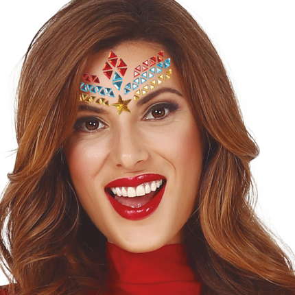 Superheldin Gesicht Diamanten
