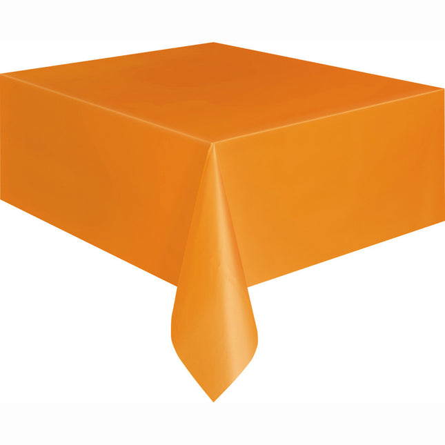 Orange Tischtuch Plastik 2.74m