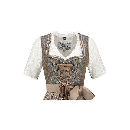 Grünes Dirndlkleid Oktoberfest Frauen Jaquard