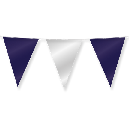 Blau Silber Girlande Metallic 10m