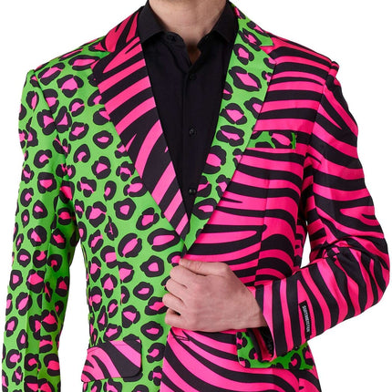 Panther Tiger Neon Blazer Männer <tc>Suitmeister</tc>
