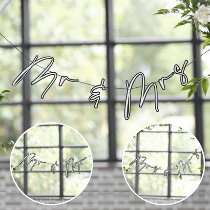 Girlande Herr& Frau 2m