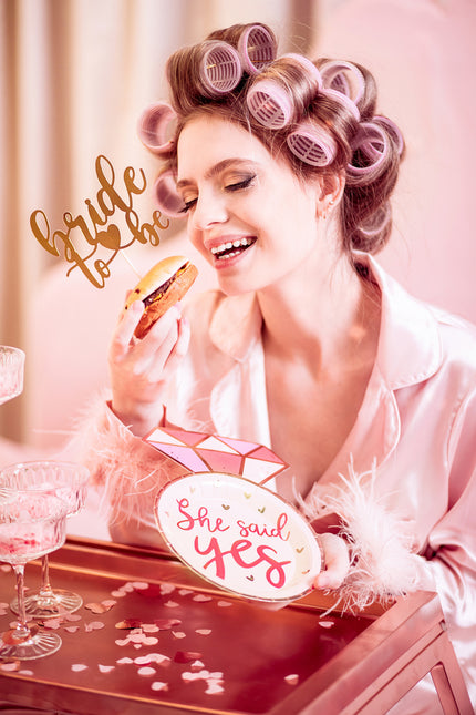 Teller Ring She Said Yes 18cm 6 Stk