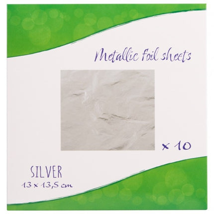 PXP-Folienblätter Silber pro 10
