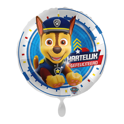 Paw Patrol Helium Ballon Happy Birthday Leer 43cm