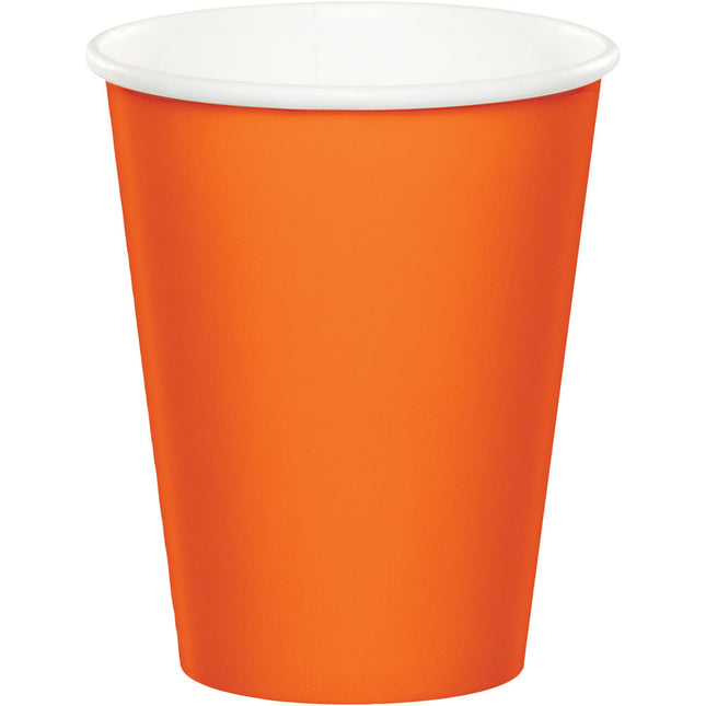 Orangenbecher 256ml 8Stk