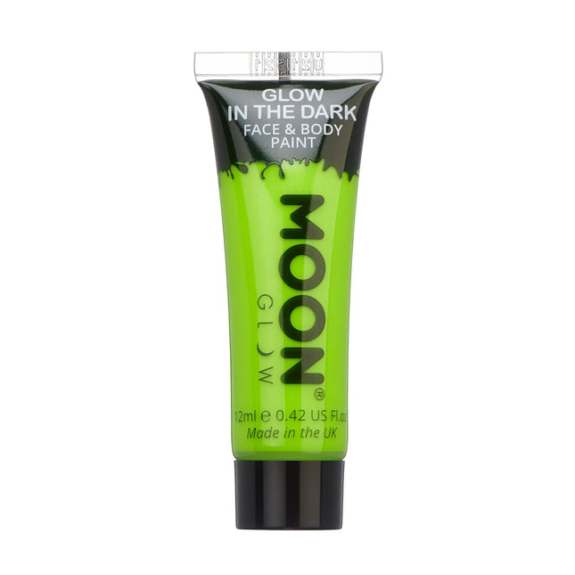 Moon Glow Glow in the Dark Face Paint Grün 12ml