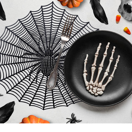 Halloween Tischsets Spinnennetz 38cm