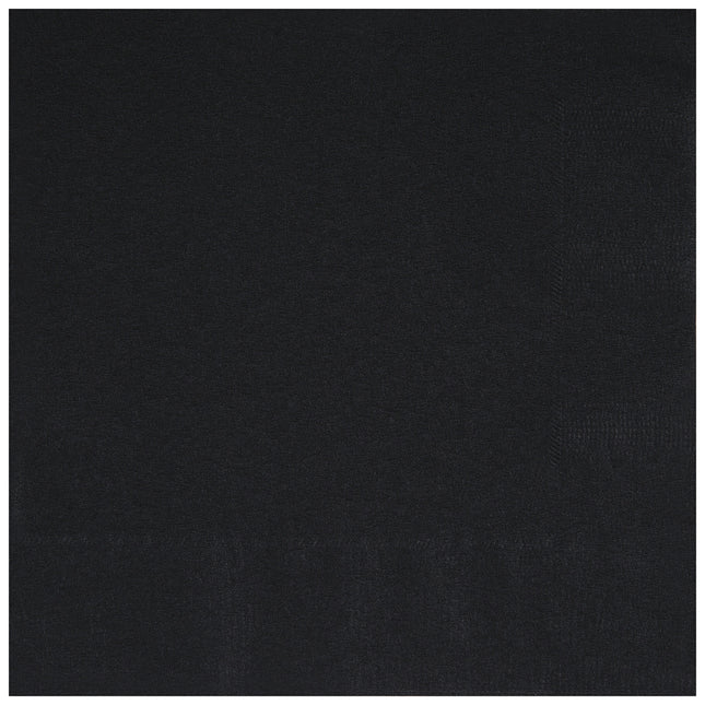 Schwarze Servietten 2 Lagen 25cm 20Stk