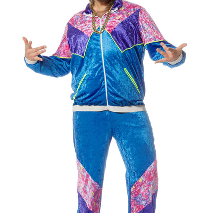 Trainingsanzug 80er Jahre Samt