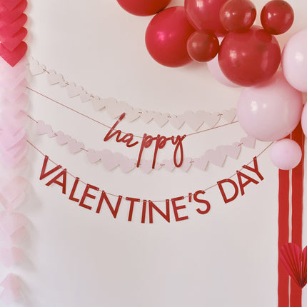 Happy Valentine's Day Girlande 2,5m 2-teilig