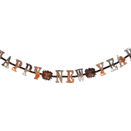Frohes neues Jahr Girlande 1,7m