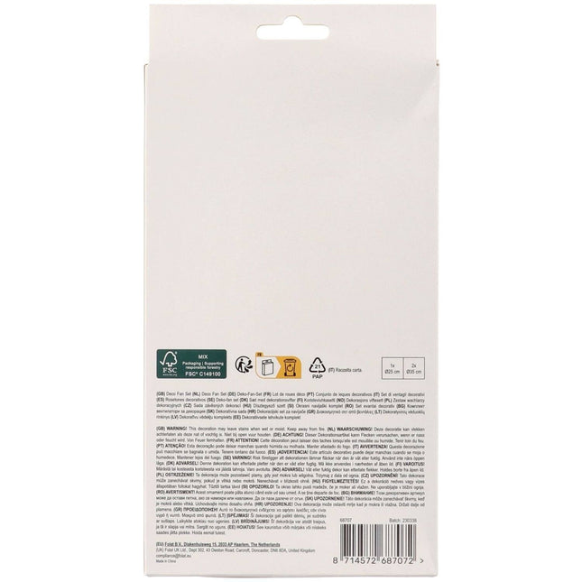 Alles Gute zum Geburtstag Papierfächer 3 Stk