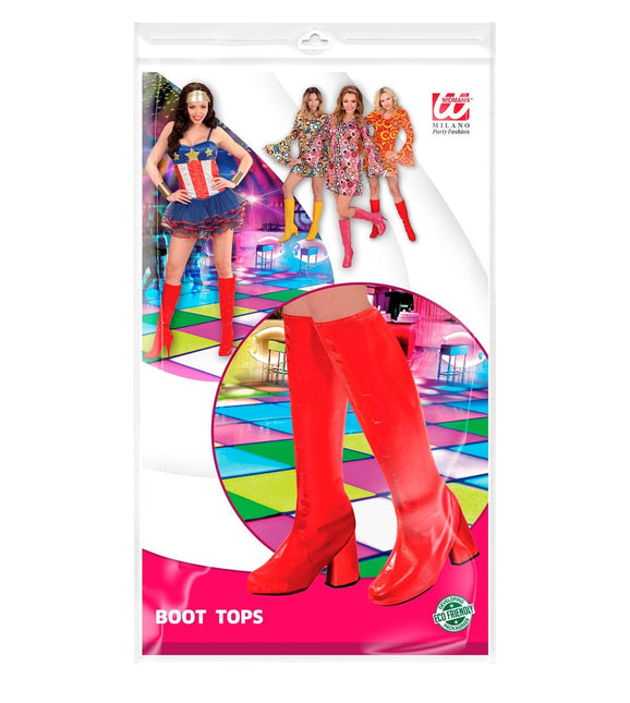 Rote Stiefelabdeckung