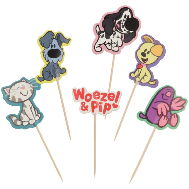 Woezel En Pip Cupcake Toppers 6 Stck
