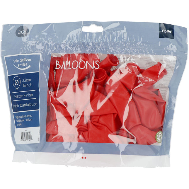 Orangefarbene Ballons Frische Cantaloupe 33cm 50Stück