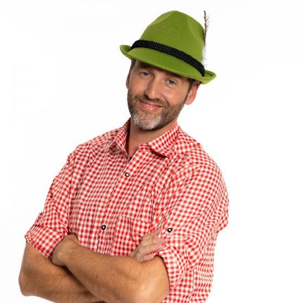 Oktoberfest Tiroler Hut Bayern Grün