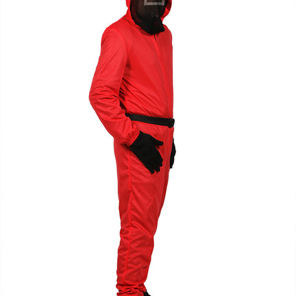 Tintenfisch Spiel Kostüm Rot Kind Quadratisch