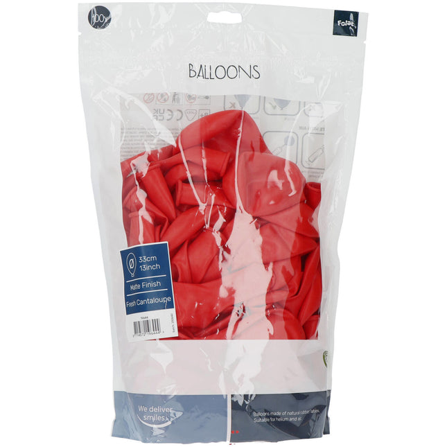 Orangefarbene Ballons Frische Cantaloupe 33cm 100Stk