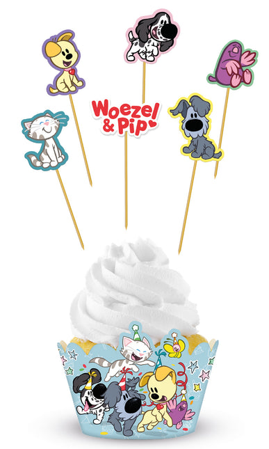 Woezel En Pip Cupcake Toppers 6 Stck
