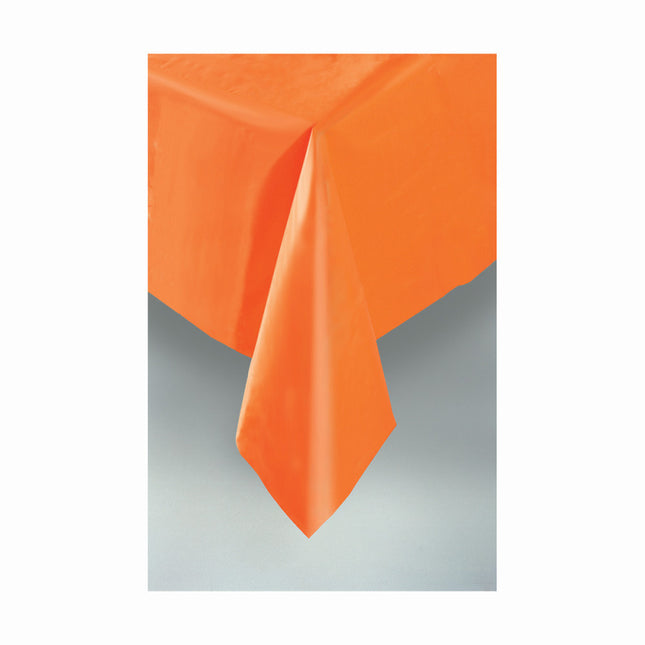 Orange Tischtuch Plastik 2.74m