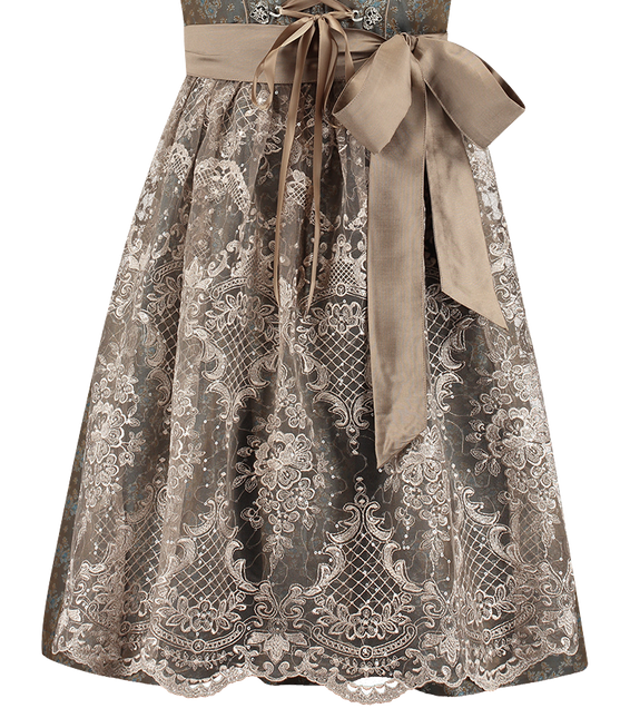 Grünes Dirndlkleid Oktoberfest Frauen Jaquard