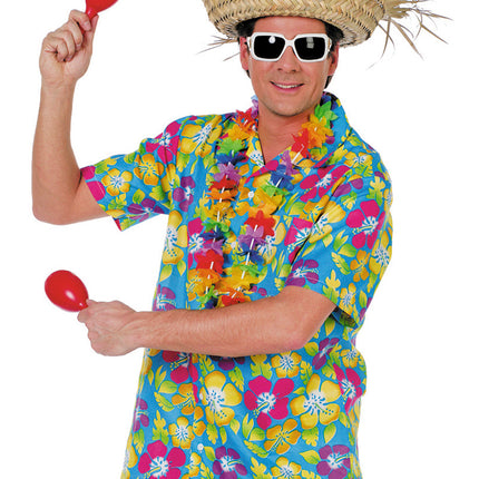 Hawaii Bluse Blau