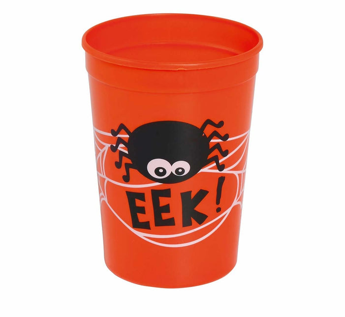 Orange Halloween Tasse Spinne 11cm