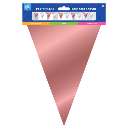 Rose Gold Silber Girlande Metallic 10m