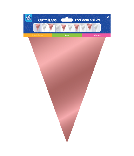 Rose Gold Silber Girlande Metallic 10m