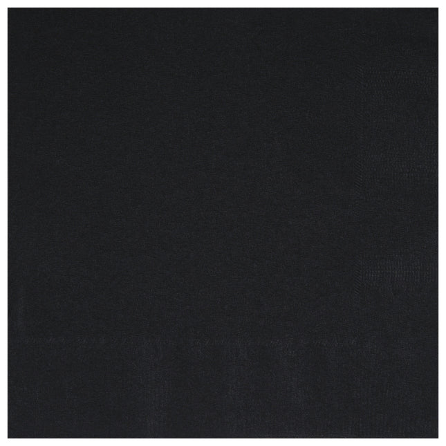 Schwarze Servietten 33cm 50Stück