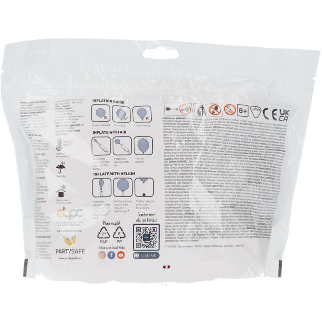 Orangefarbene Ballons Frische Cantaloupe 33cm 50Stück