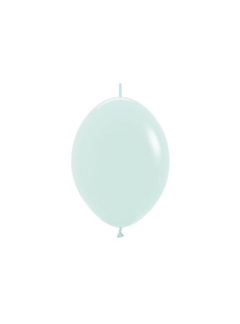 Ballons Pastell Mattgrün 15cm 50Stk