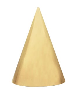 Goldene Party Hüte 6 Stk