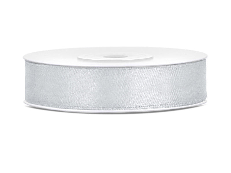 Satinband Silber 12mm 25m
