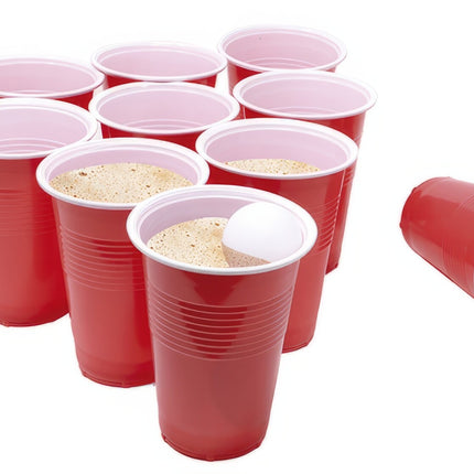 Rotes Bierpong-Set 35 Teile