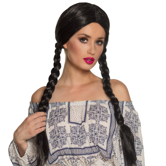 Schwarze Perücke Natascha